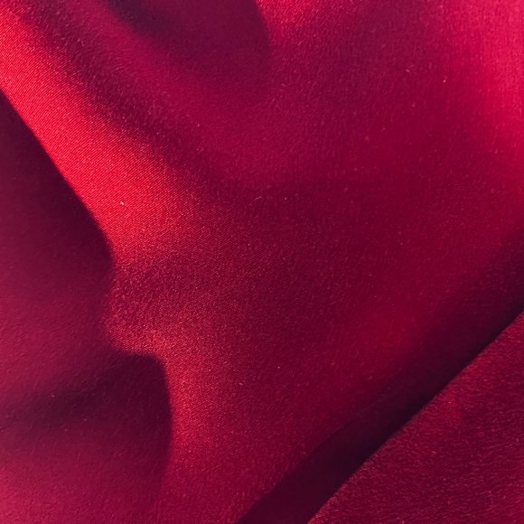 Gorgeous Urban Zen (Donna Karan) Sleeveless Draped Dark Red Silk Charmeuse Dress - Picture 12 of 15